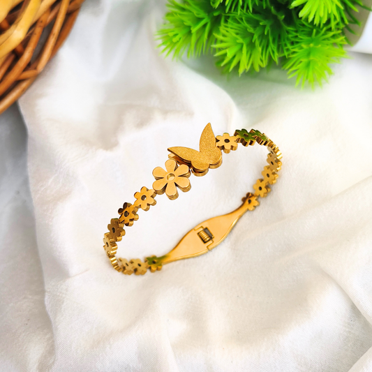Butterfly Anti Tarnish Gold Plated Bracelet