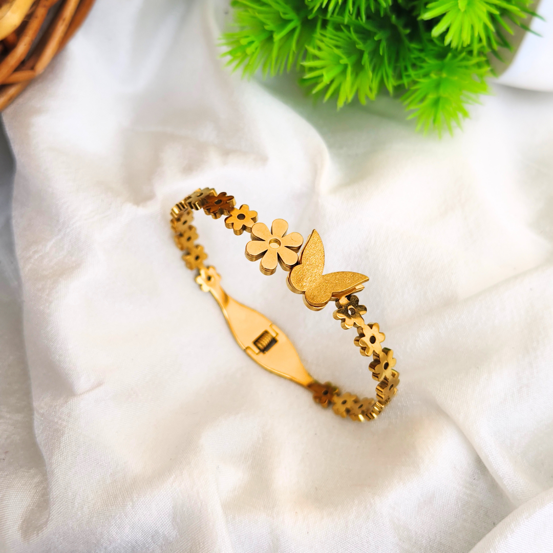 Butterfly Anti Tarnish Gold Plated Bracelet