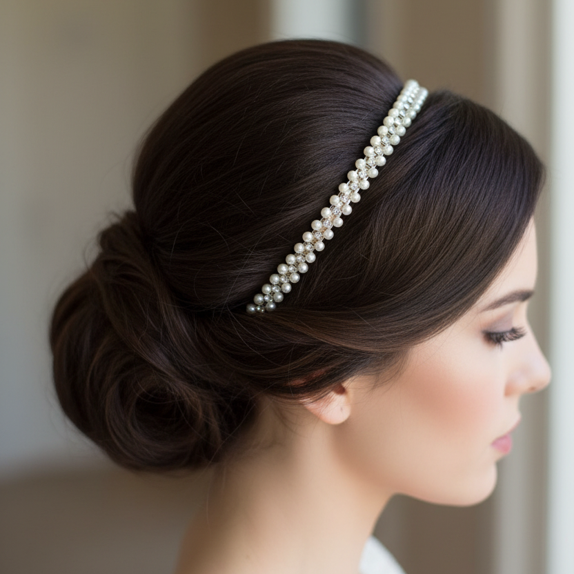 Pearl & Crystal Headband
